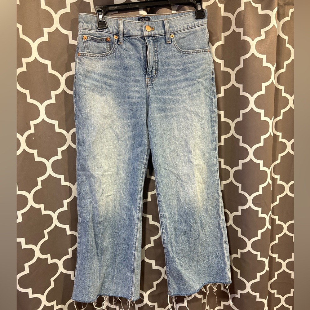 J CREW Wide Leg Crop Jean
